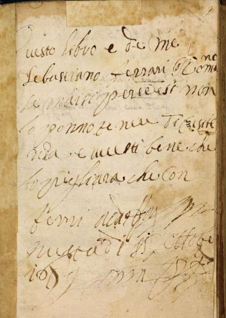BUPD - C.150.c.256 r della II carta di guardia anteriore