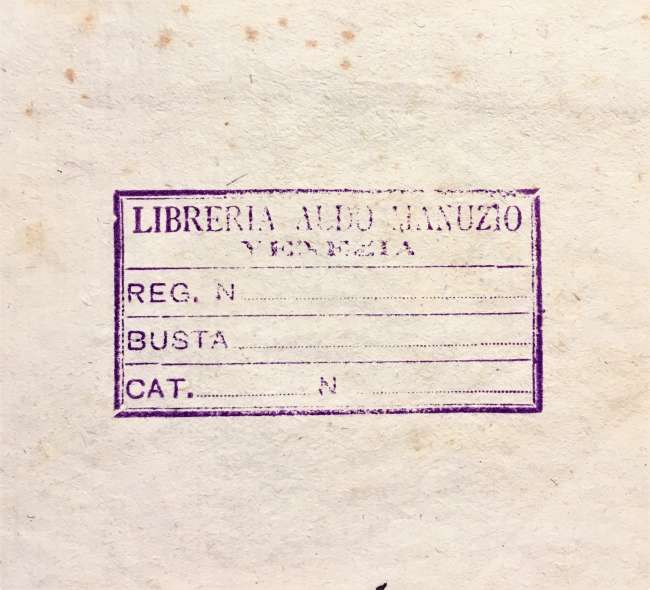FC - FOAN RARI 1663.01, verso della seconda carta di guardia anteriore.